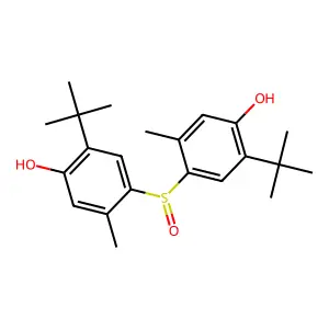 2,2'-Di-tert-butyl-5,5'-dimethyl-4,4'-sulfinyl-di-phenol structure