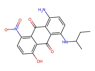 9,10-Anthracenedione, 1-amino-5-hydroxy-4-((1-methylpropyl)amino)-8-nitro- structure