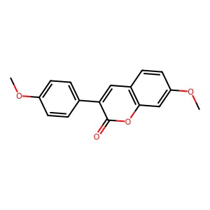 7-methoxy-3-(4-methoxyphenyl)-2H-chromen-2-one structure