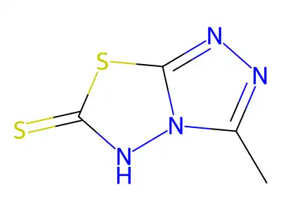 3-Methyl(1,2,4)triazolo(3,4-b)(1,3,4)thiadiazole-6(5H)-thione structure