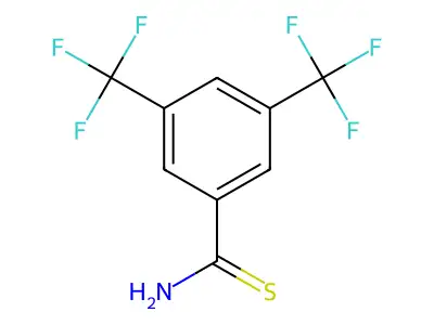 3,5-DI(Trifluoromethyl)benzene-1-carbothioamide structure