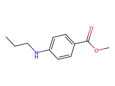 Methyl 4-(propylamino)benzoate structure