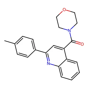 [2-(4-Methylphenyl)quinolin-4-yl]-morpholin-4-ylmethanone structure