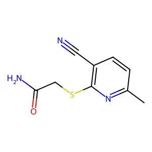 2-((3-Cyano-6-methylpyridin-2-yl)thio)acetamide structure