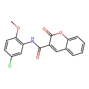 N-(5-chloro-2-methoxyphenyl)-2-oxo-2H-chromene-3-carboxamide structure