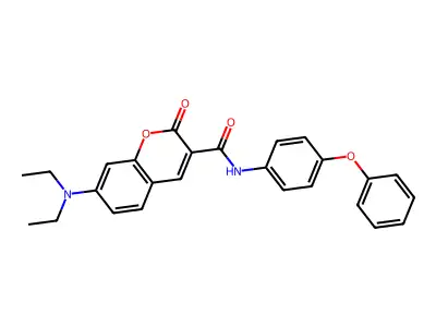 7-(diethylamino)-2-oxo-N-(4-phenoxyphenyl)-2H-chromene-3-carboxamide structure