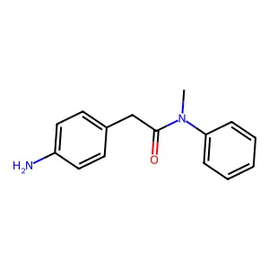 2-(4-aminophenyl)-N-methyl-N-phenylacetamide structure