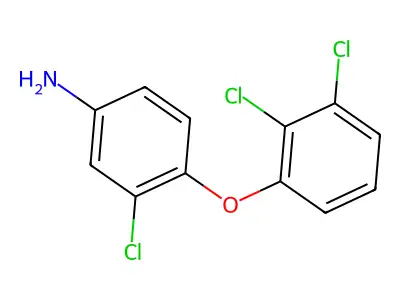 3-Chloro-4-(2,3-dichlorophenoxy)aniline structure