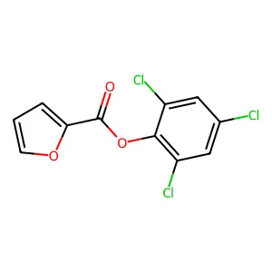2,4,6-Trichlorophenyl 2-furoate structure