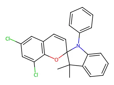 6,8-Dichloro-3',3'-dimethyl-1'-phenylspiro[chromene-2,2'-indole] structure