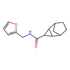 N-(2-Furylmethyl)tricyclo[3.2.1.0~2,4~]octane-3-carboxamide structure