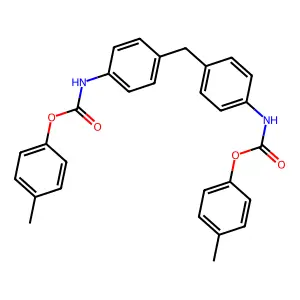 Di-p-tolyl (methylenebis(4,1-phenylene))dicarbamate structure