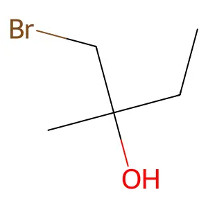 1-Bromo-2-methyl-2-butanol structure