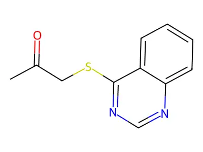 1-(Quinazolin-4-ylsulfanyl)propan-2-one structure
