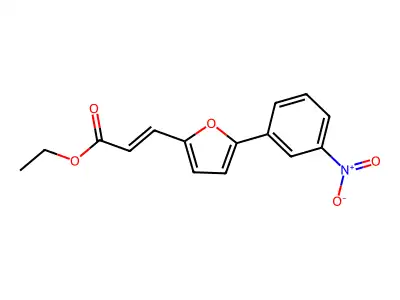 Ethyl 3-[5-(3-nitrophenyl)furan-2-yl]prop-2-enoate structure