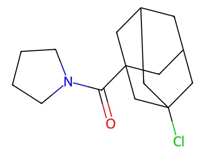 (3-Chloro-1-adamantyl)-pyrrolidin-1-ylmethanone structure