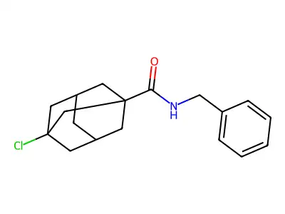 N-benzyl-3-chloroadamantane-1-carboxamide structure