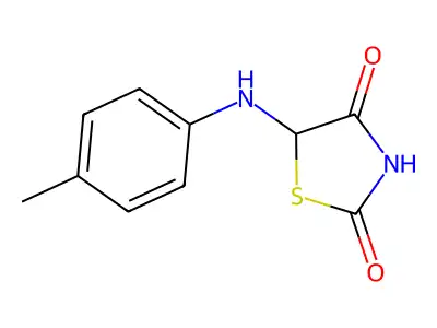 5-[(4-Methylphenyl)amino]-1,3-thiazolidine-2,4-dione structure