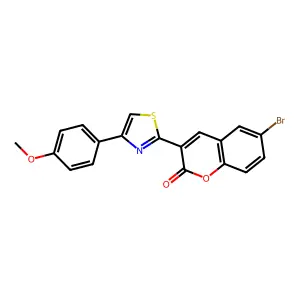 6-bromo-3-[4-(4-methoxyphenyl)-1,3-thiazol-2-yl]-2H-chromen-2-one structure