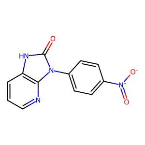 3-(4-nitrophenyl)-1H-imidazo[4,5-b]pyridin-2-one structure
