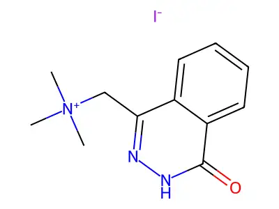 N,N,N-trimethyl(4-oxo-3,4-dihydro-1-phthalazinyl)methanaminium iodide structure