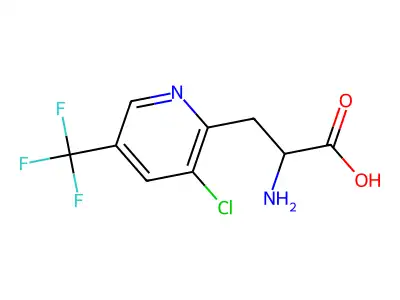 2-Amino-3-[3-chloro-5-(trifluoromethyl)-2-pyridinyl]propanoic acid structure