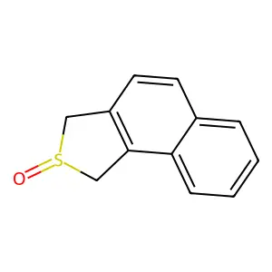 Naphtho[1,2-c]thiophene, 1,3-dihydro-, 2-oxide structure