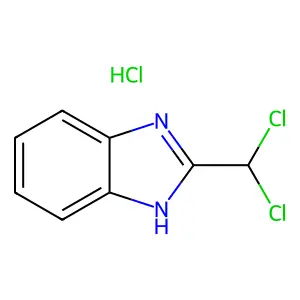 1H-Benzimidazole, 2-(dichloromethyl)-, hydrochloride (1:1) structure