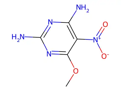 6-Methoxy-5-nitropyrimidine-2,4-diamine structure