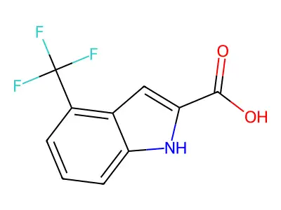 4-(trifluoromethyl)-1H-indole-2-carboxylic Acid structure