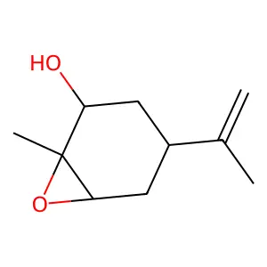 (1R,2S,4R,6S)-1-methyl-4-prop-1-en-2-yl-7-oxabicyclo[4.1.0]heptan-2-ol structure