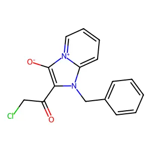1-Benzyl-2-(2-chloroacetyl)imidazo[1,2-a]pyridin-4-ium-3-olate structure