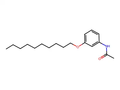 3'-(Decyloxy)acetanilide structure