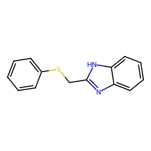 1H-1,3-benzimidazol-2-ylmethyl phenyl sulfide structure