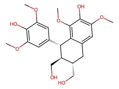 Lyoniresinol structure