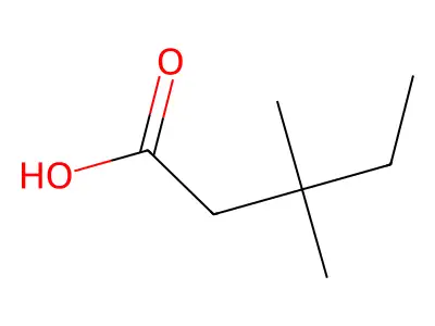 3,3-Dimethylpentanoic acid structure