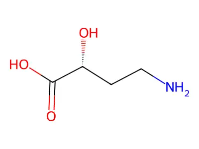 4-Amino-2-hydroxybutyric acid, (S)-(-)- structure