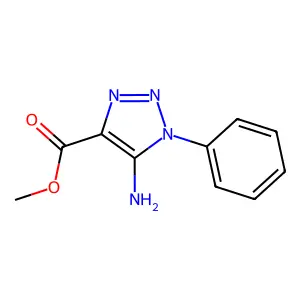 methyl 5-amino-1-phenyl-1H-1,2,3-triazole-4-carboxylate structure