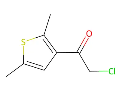 2-Chloro-1-(2,5-dimethylthiophen-3-yl)ethan-1-one structure