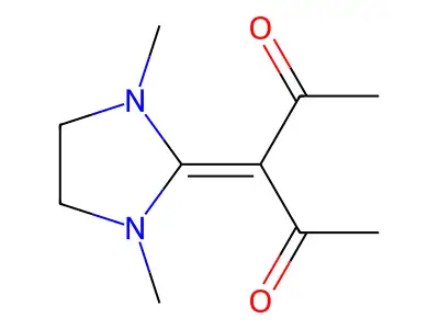 2,4-Pentanedione, 3-(1,3-dimethyl-2-imidazolidinylidene)- structure