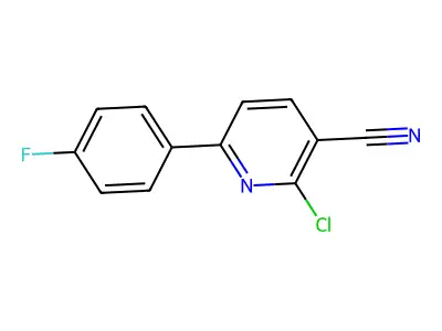 2-Chloro-6-(4-Fluorophenyl)Nicotinonitrile structure
