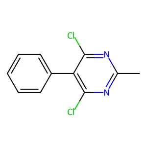 4,6-Dichloro-2-methyl-5-phenylpyrimidine structure