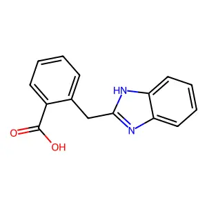 2-(1H-benzimidazol-2-ylmethyl)benzoic acid structure