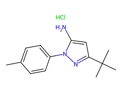 3-tert-butyl-1-(4-methylphenyl)-1H-pyrazol-5-amine structure