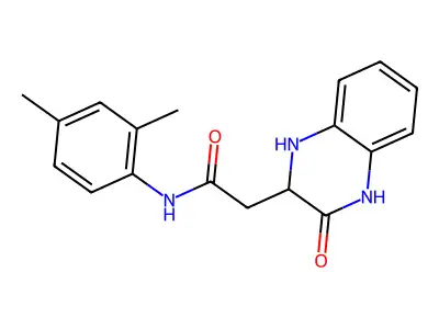 N-(2,4-Dimethylphenyl)-1,2,3,4-tetrahydro-3-oxo-2-quinoxalineacetamide structure