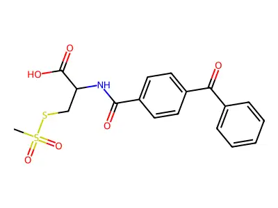Benzophenone-4-carboxamidocysteine Methanethiosulfonate structure