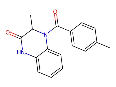 3-methyl-4-(4-methylbenzoyl)-3,4-dihydro-2(1H)-quinoxalinone structure