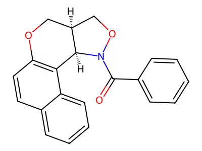 3a,11c-dihydro-3H-benzo[5,6]chromeno[4,3-c]isoxazol-1(4H)-yl(phenyl)methanone structure