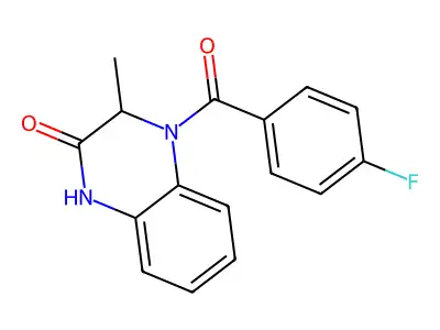 4-(4-fluorobenzoyl)-3-methyl-3,4-dihydro-2(1H)-quinoxalinone structure