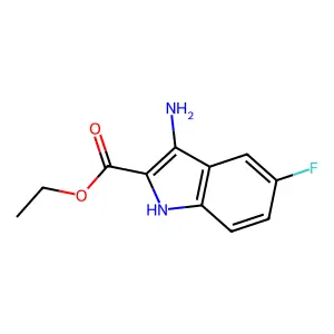 ethyl 3-amino-5-fluoro-1H-indole-2-carboxylate structure